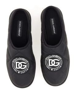 Dolce & Gabbana Quilted Nylon Slipper -Stylish Men-Dolce & Gabbana f705789be869996fe270c7fd59db5696