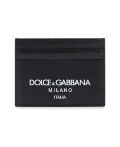 Dolce & Gabbana Logo Leather Cardholder