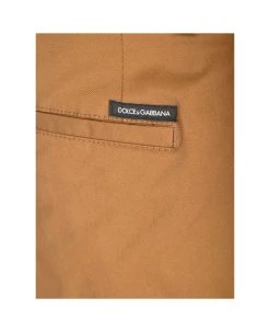 Dolce & Gabbana Walnut "roma" Trousers -Stylish Men-Dolce & Gabbana f9f17218bd2e0fbcb88d88324d78dd74